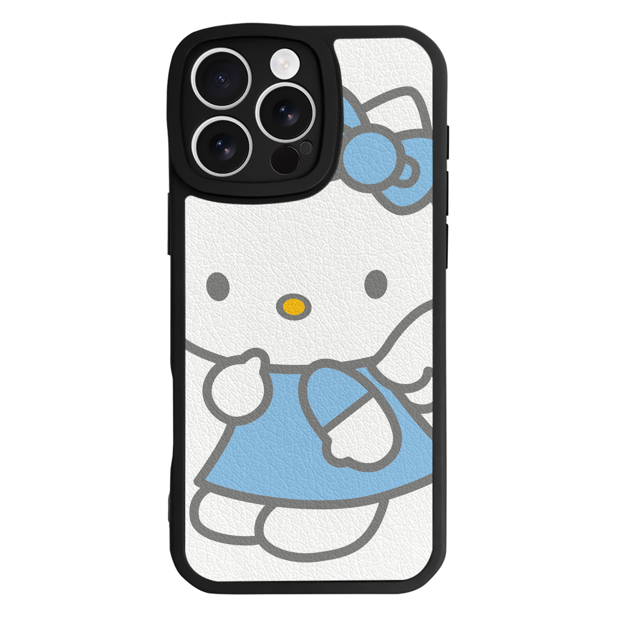 （画像用） Hello Kitty ハローキティ 【iPhone 16シリーズ対応】シリコンスマホケース（レザー調） 材質：シリコン